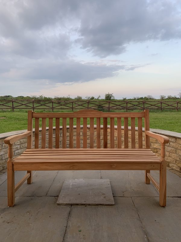 classic teak memorial bench