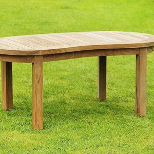 teak oxford peanut coffee table