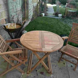 Round Folding Table 90cm