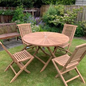 Starburst Dining Set (Folding Chairs)